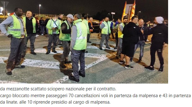 Scopri di più sull'articolo CUB Trasporti- AIRPORT HANDING CONDANNATA PER DISCRIMINAZIONE SINDACALE