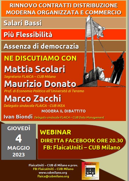 Webinar- Rinnovo contratti distribuzione moderna organizzata e commercio