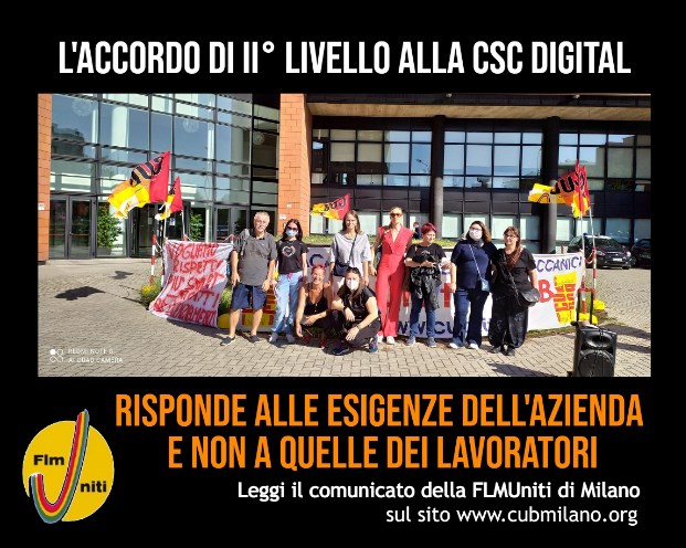 Scopri di più sull'articolo ACCORDO DI SECONDO LIVELLO CSC DIGITAL
