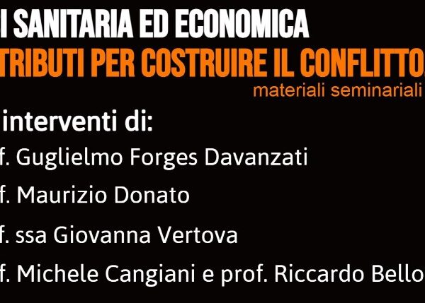 PUBBLICAZIONE SU CRISI SANITARIA ED ECONOMICA – seminari 2020