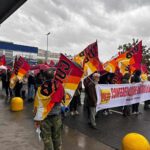 Corteo sindacalista davanti a Ikea.