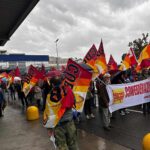 Confederazione Unitaria di Base (CUB) protesta davanti a Ikea Carugate.