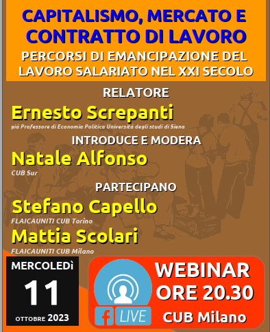 Scopri di più sull'articolo Webinar- Capitalismo, mercato e contratto di lavoro