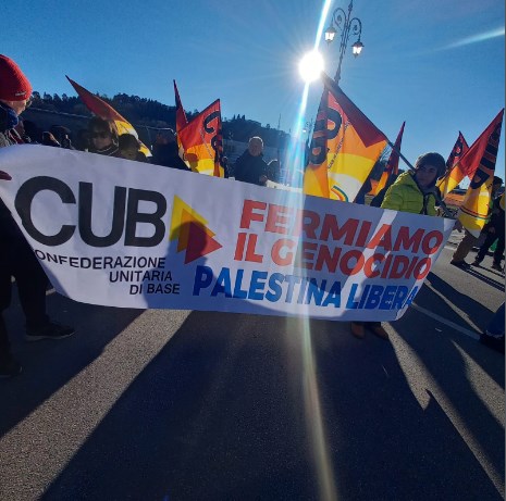 Scopri di più sull'articolo CUB in piazza a Vicenza per fermare il genocidio in Palestina