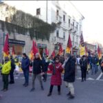 CUB in Piazza Vicenza per fermare il genocidio in Palestina.