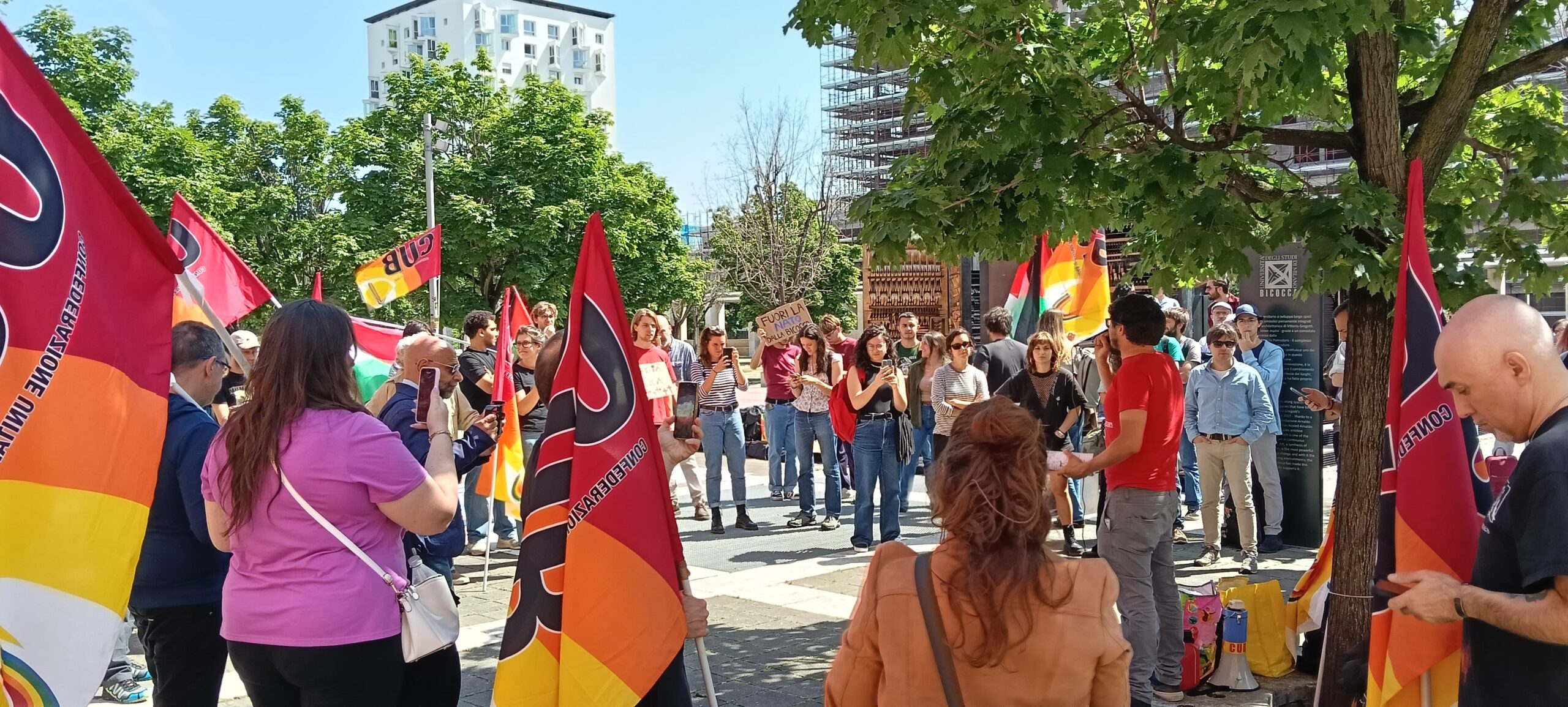 Scopri di più sull'articolo Presidio dei ricercatori precari in Università Bicocca: foto e video