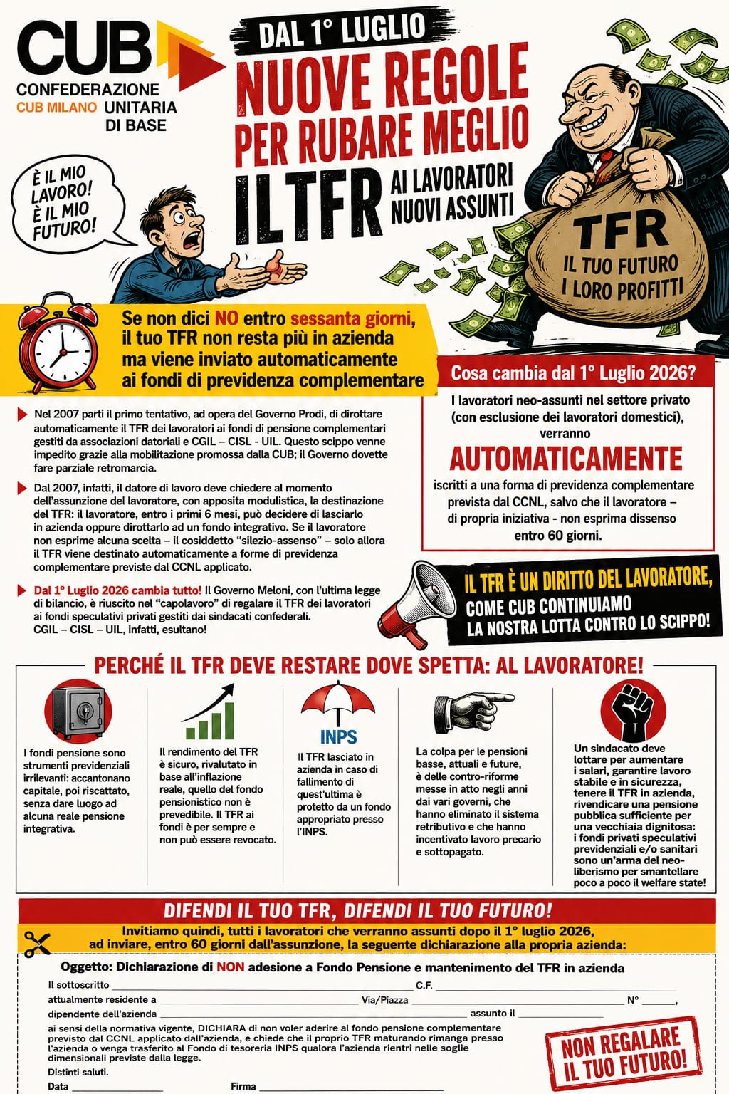 Scopri di più sull'articolo Nuove regole TFR: ecco il modulo di non adesione al fondo pensione